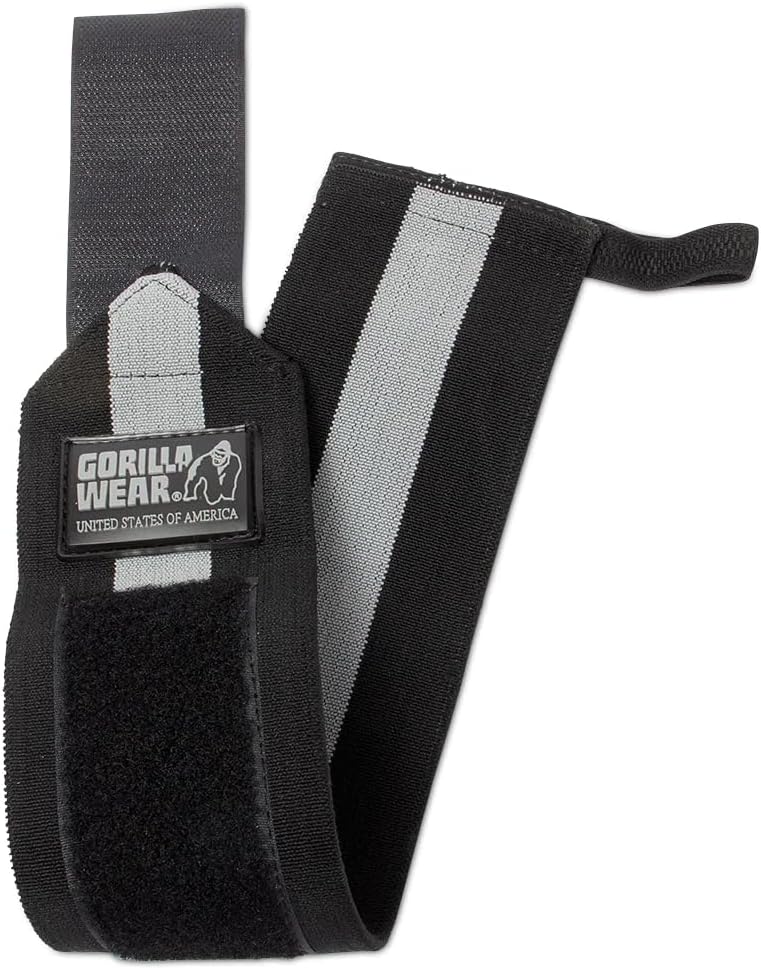 Gorilla Wear Wrist Wraps Ultra - schwarz/grau - Bodybuilding und Fitness Accessoire für Herren