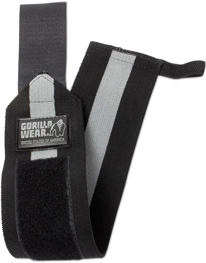 Gorilla Wear Wrist Wraps Ultra - schwarz/grau - Bodybuilding und Fitness Accessoire für Herren