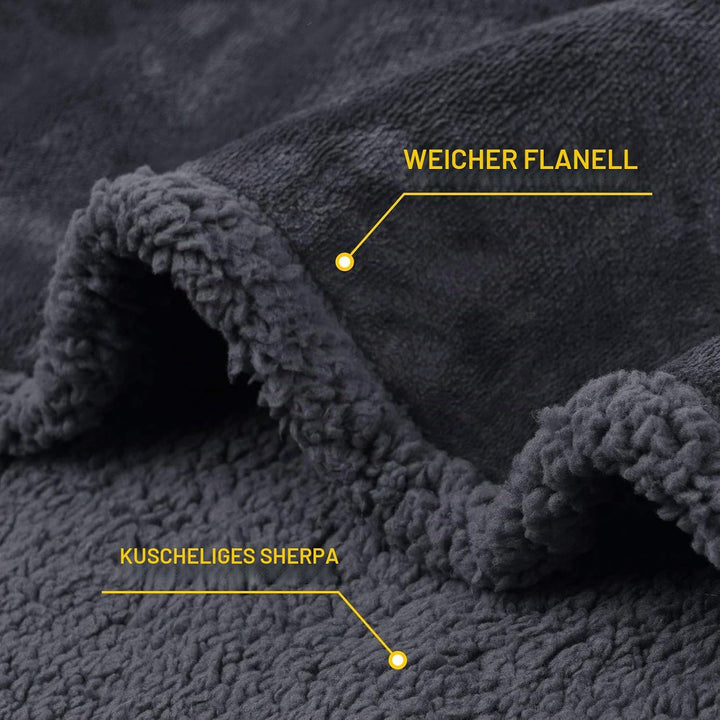 luciphia Wasserdicht Hundedecke Flaushig, Fleece Haustier Decke Waschbar | Schutzdecke für Sofa,Couc