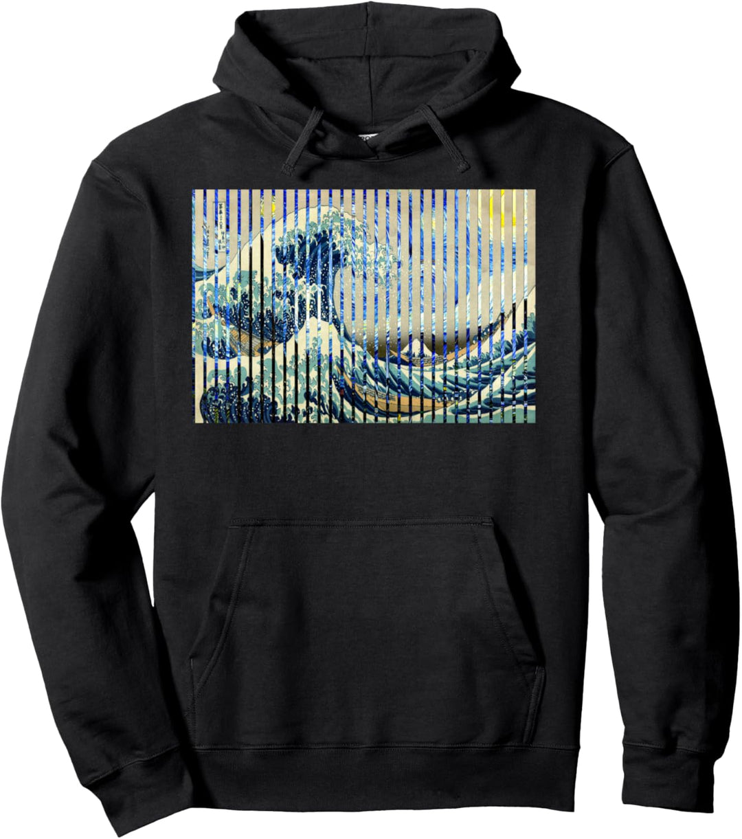Grosse Sternennacht Welle Berühmte Kunst Van Gogh Hokusai Pullover Hoodie