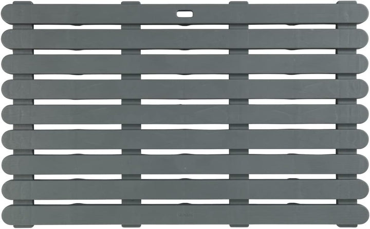 WENKO Badematte Mod. Indoor & Outdoor Grau, 50 x 80 cm mit rutschhemmender Struktur Grau, Grau