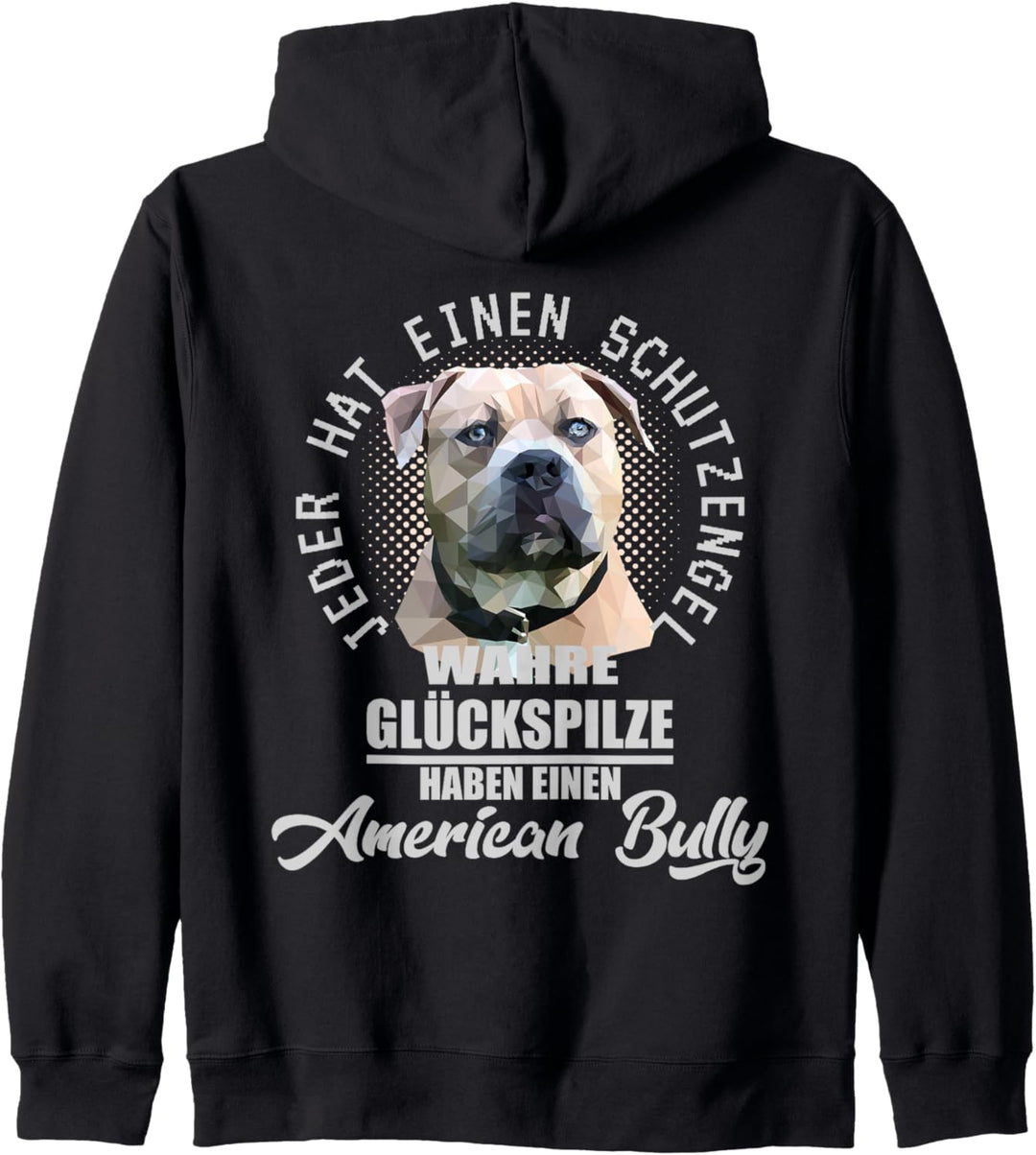 Geometrische Zeichnung American Bully Kapuzenjacke