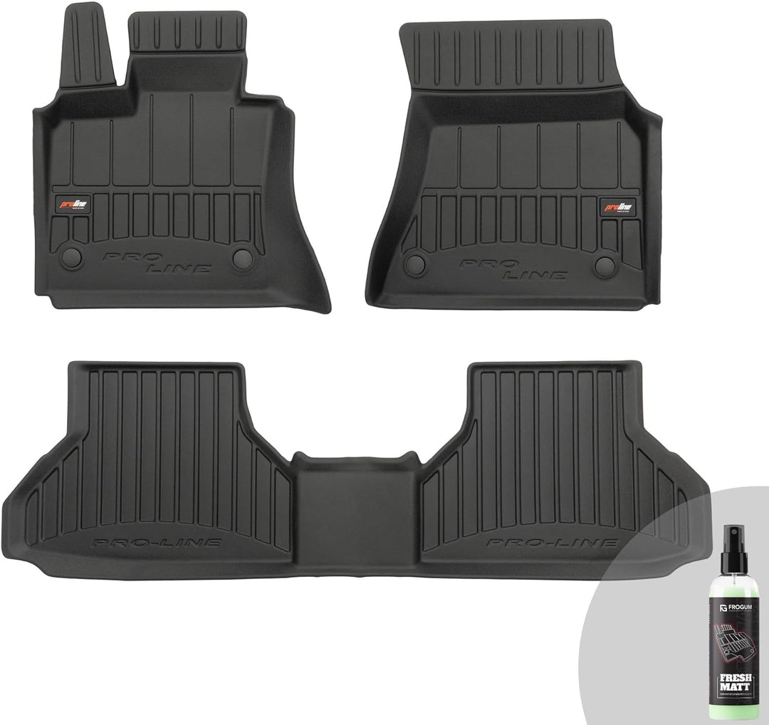 FROGUM ProLine 3D Gummimatten Exklusiven Auto Fussmatten Autofussmatten für BMW X6 E71 2007-2014 | D