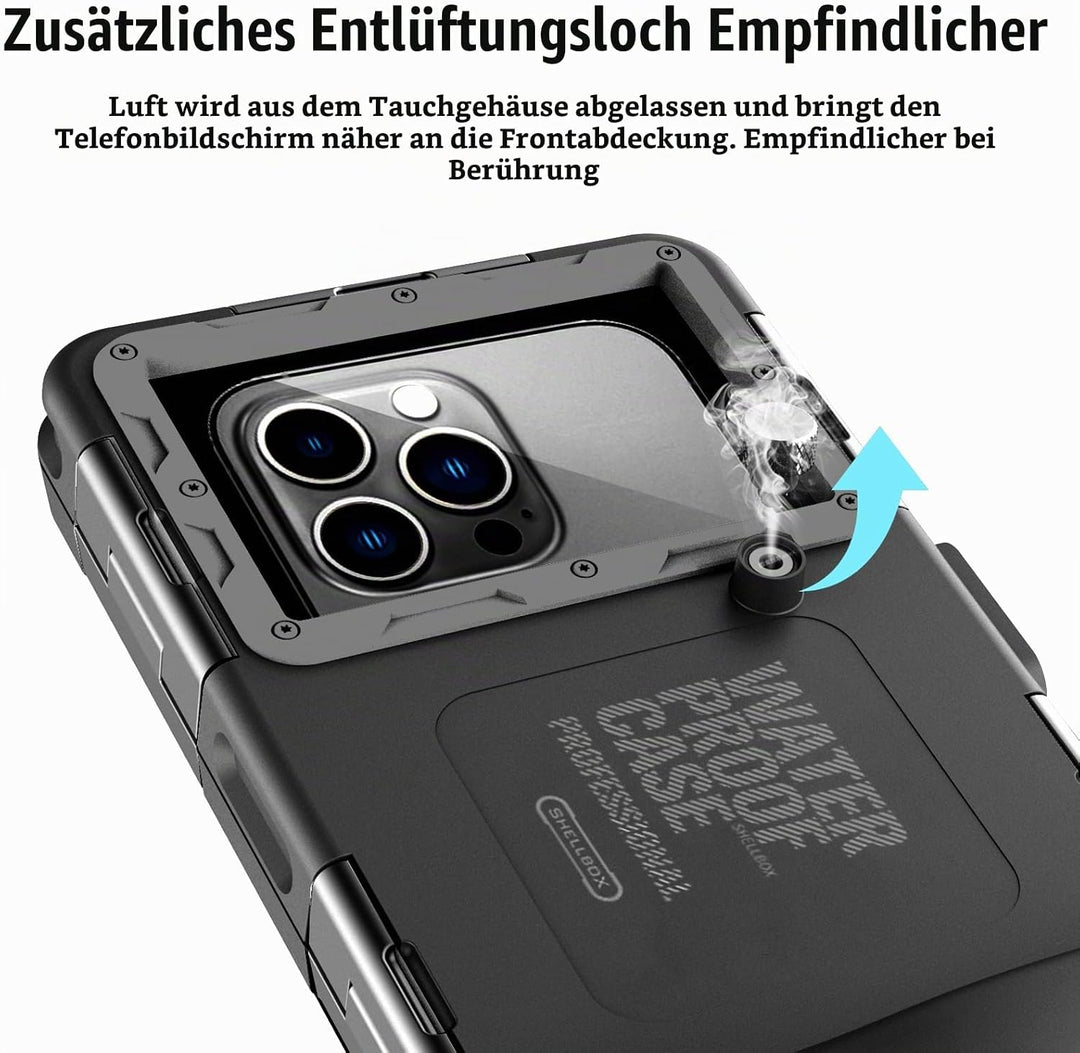 ZLIME wasserdichte Handyhülle 7.0 Zoll Unterwasser Wasserfeste Handy Wasserschutzhülle Handytasche,