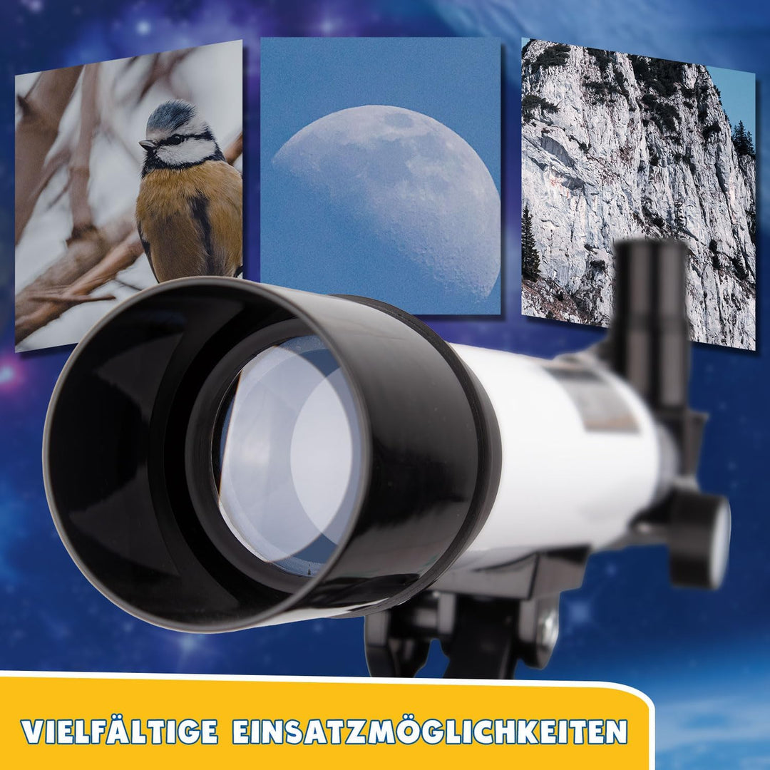 Big Minds - Teleskop Kinder mit Lern-APP| Fernrohr Kinder | Kinder Telescope Astronomy und Terrestri