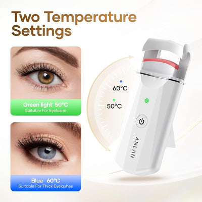 Wimpernzange,ANLAN Lash curler 15s Schnelles Aufheizen Wimpern Curler Anti-Verbrennung Beheizbare Wi