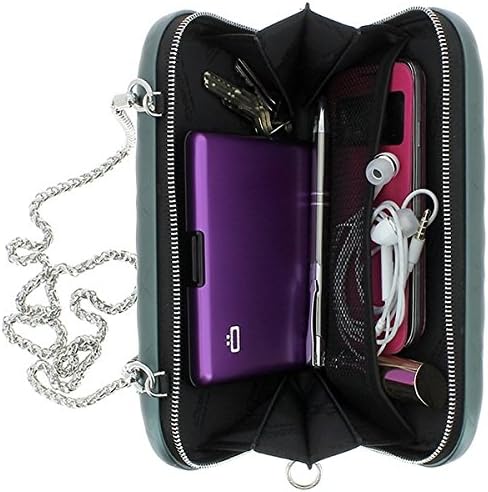 ÖGON Smart Wallets - Quilted Lady Bag - Capacité jusqu'à 15 Cartes + Passeport + pièces + Billets -