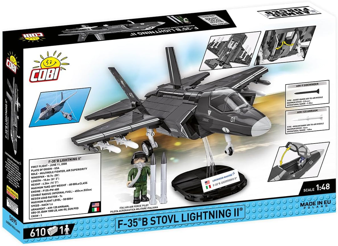 COBI.Bike F-35B STOVL Lightning II, Grau Metallisch