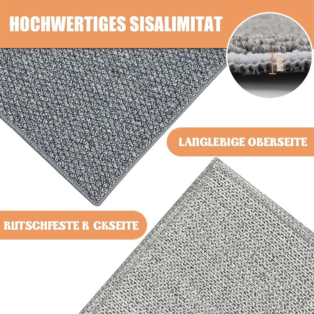 Schmutzfangmatte Innen 80x100 cm, Rutschfest Fussmatte Aussen und Innen, Waschbar Sauberlaufmatte Tü