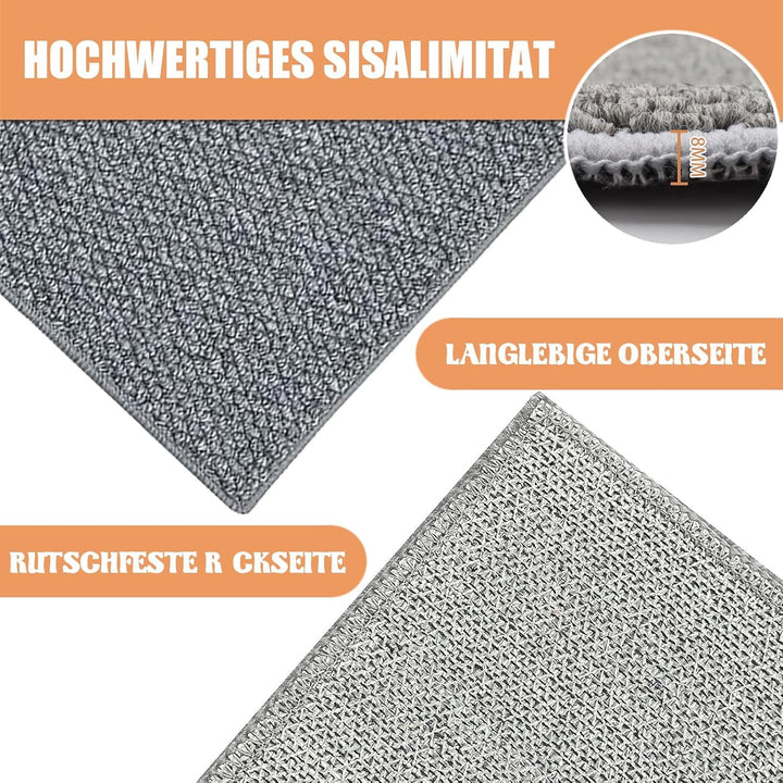 Schmutzfangmatte Innen 80x100 cm, Rutschfest Fussmatte Aussen und Innen, Waschbar Sauberlaufmatte Tü