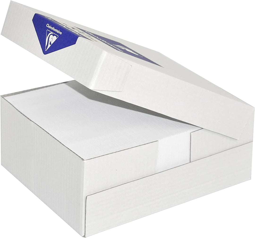 Clairefontaine 10905C - Karton mit 500 Umschlägen DL-110x220mm, selbstklebend, 90g, mit Sichtfenster