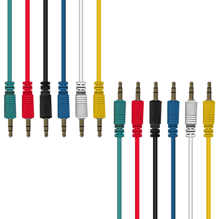 AxcessAbles 1/8 (3,5 mm) TRS auf 1/8 (3,5 mm) TRS symmetrisches Mini-Klinken-Stereo-Patchkabel, Kopf