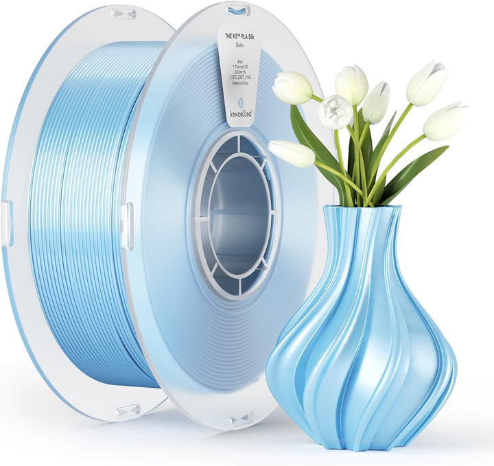 kexcelled PLA Silk Seide Filament 1,75 mm, Shiny Gloss 3D Drucker Filament, Massgenauigkeit +/- 0,03