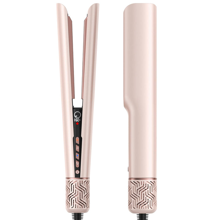 OKWRAP Air Haarglätter, Air Straight Glätteisen mit Luft, 2in1 Glatt- und Föhnstyler, Luft-Airstyler