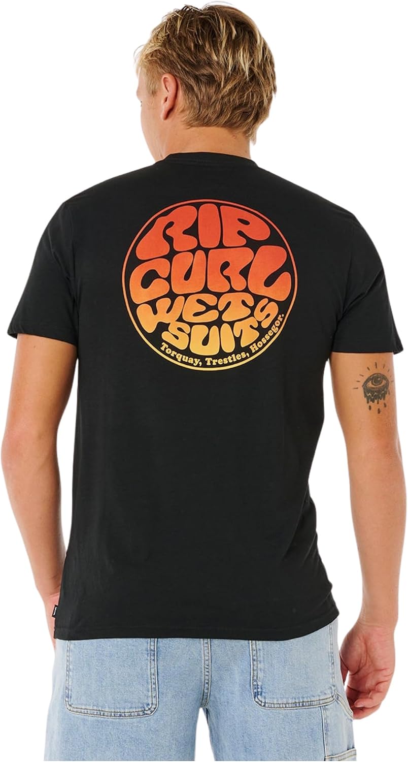 Rip Curl Herren T-Shirt Wettie Passage ICON Tee XXL Schwarz, XXL Schwarz