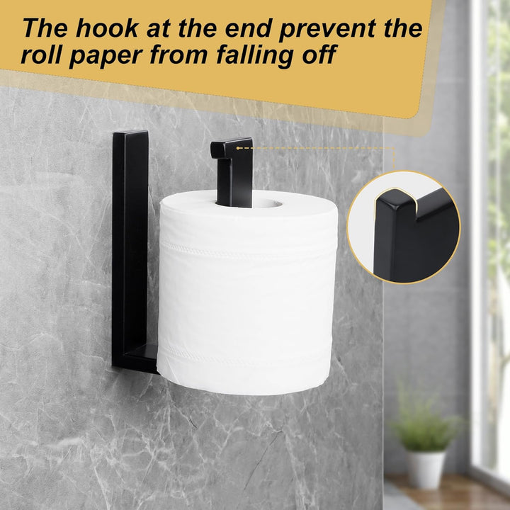 Toilettenpapierhalter Schwarz, SAYAYO Klopapierhalter Edelstahl Toilettenpapierhalter Bohren Toilet