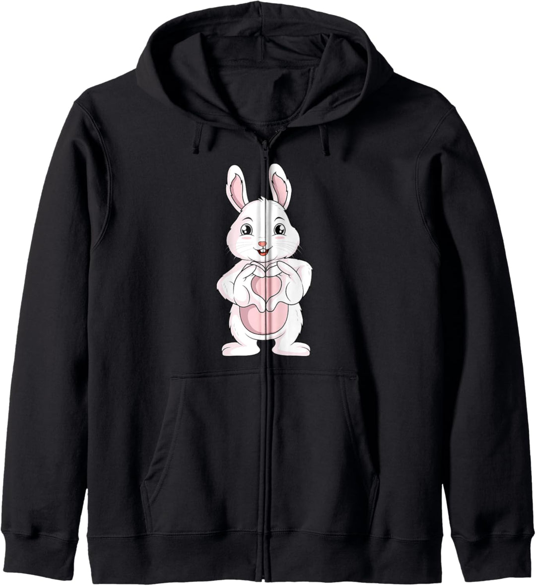 Hasen Liebe Hase Kaninchen Mädchen Kinder Damen Kapuzenjacke