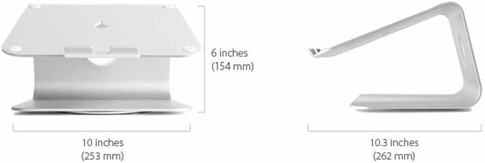 Rain Design mStand360 Schwenkbarer Ständer für MacBook - MacBook Pro - Laptopständer Space Grau mSta