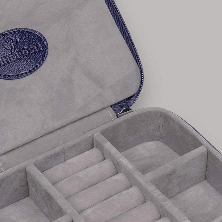 Windrose Charmbox klein merino moda/dunkelblau, Dunkelblau