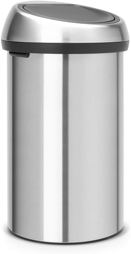 Brabantia Mülleimer Abfalleimer, Edelstahl, Matt Steel, 60L 60 Liter Matt Steel Fingerprint Proof, 6