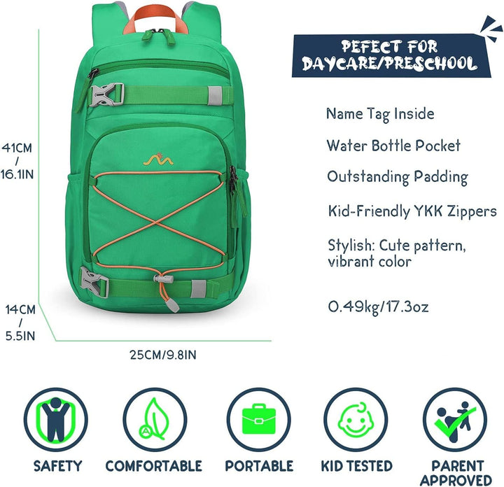 MOUNTAINTOP Kinderrucksack Mädchen Jungen Schulrucksack Schultasche für Schule Wander, 15L, 25 x 14