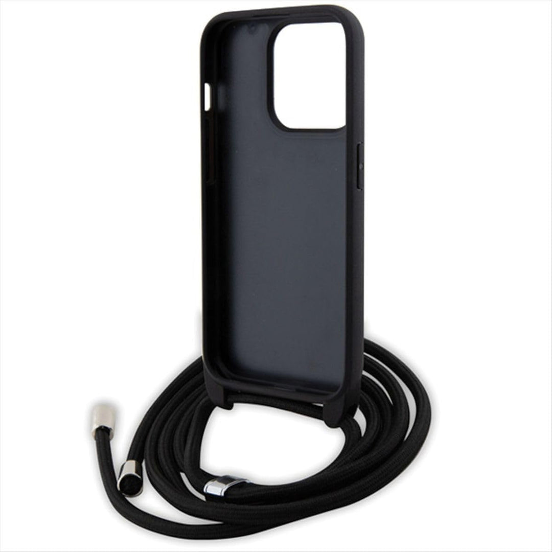KARL LAGERFELD KLHCP15XSASKNPSK Hülle für iPhone 15 Pro Max 6.7" hardcase Schwarz Crossbody Saffiano