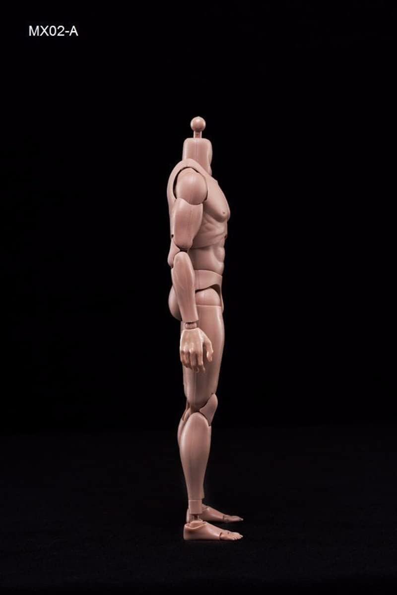 1/6 Männlicher Körper,12'' Europa Haut Actionfigur Körper Spielzeug MX02-A Für 1/6 Kopf Skulptur, A