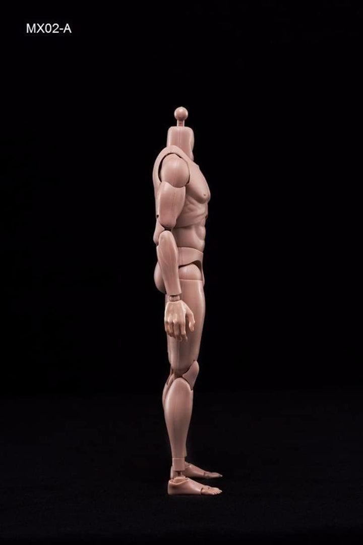 1/6 Männlicher Körper,12'' Europa Haut Actionfigur Körper Spielzeug MX02-A Für 1/6 Kopf Skulptur, A