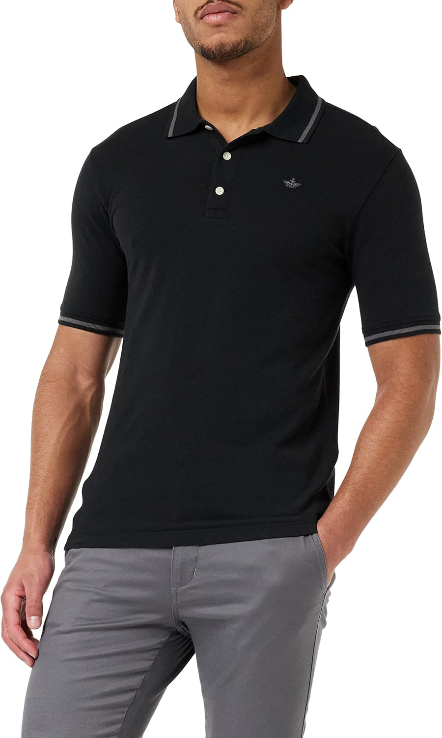 Dockers Herren Original Polo T-Shirt S Beautiful Black, S Beautiful Black