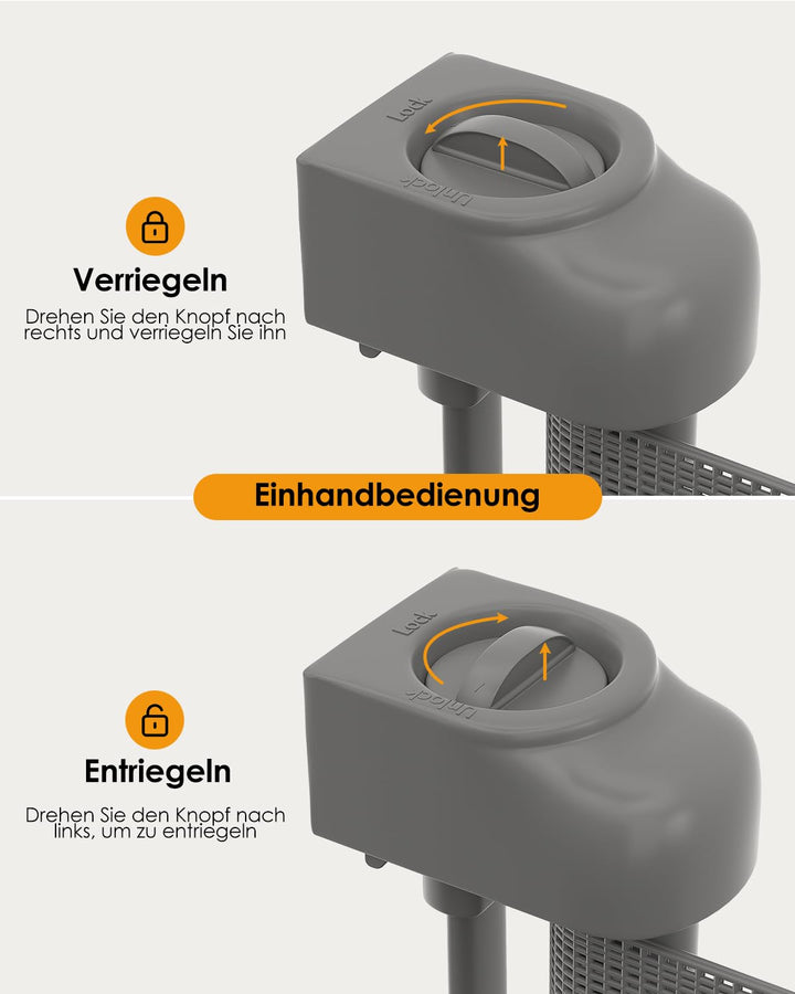 derimkcoa Treppenschutzgitter Ausziehbar für Babys, 0-300 cm Baby Absperrgitter Türschutzgitter Trep