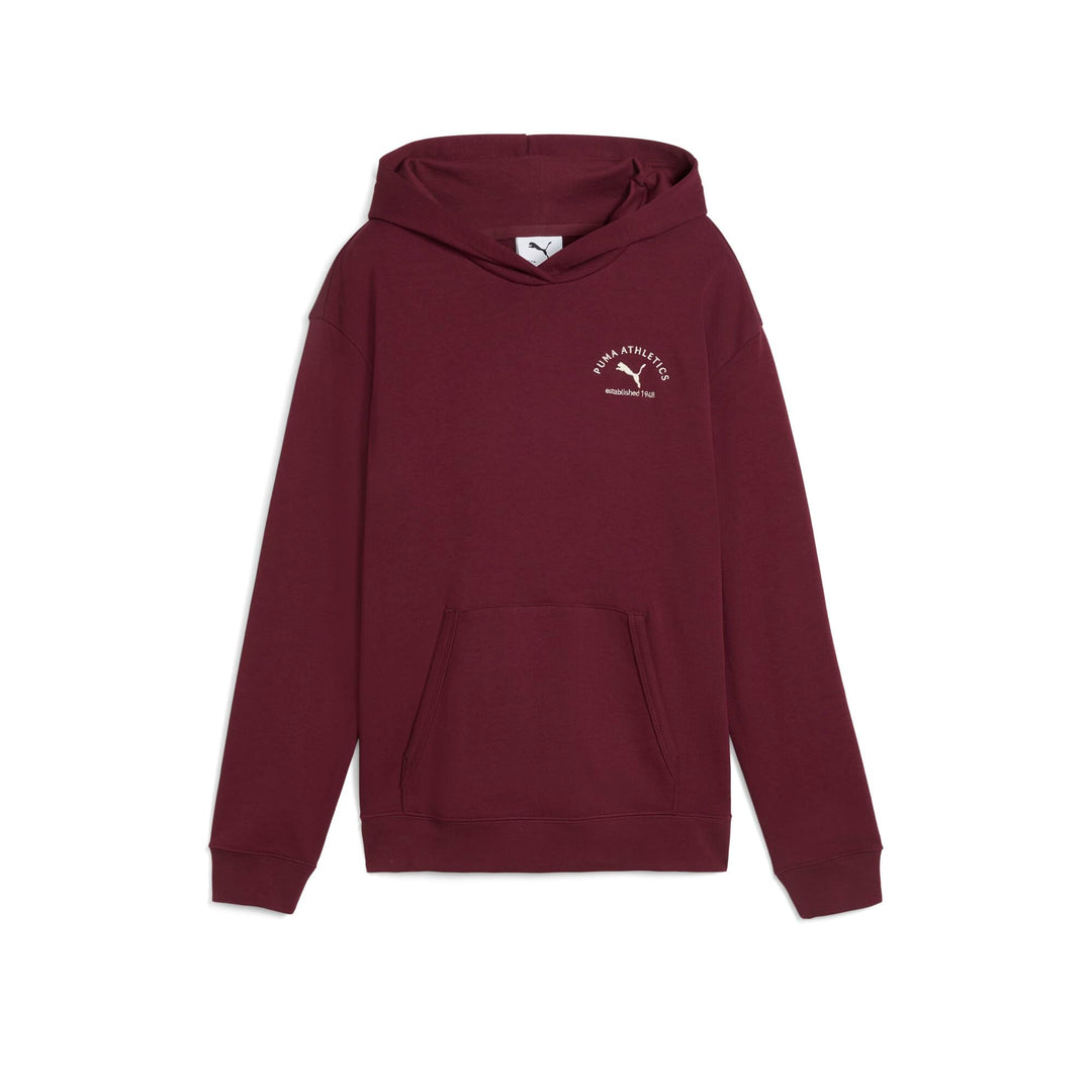 PUMA Mädchen Class Relaxed Hoodie Tr G Sweatshirt (1er Pack) 164 Rubinschimmer, 164 Rubinschimmer