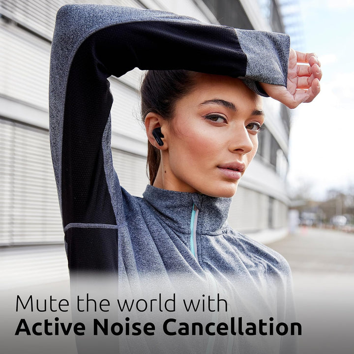 Intenso White Buds - TWS True Wireless Kopfhörer T302A mit Active Noise Cancelling und bis zu 35 Std