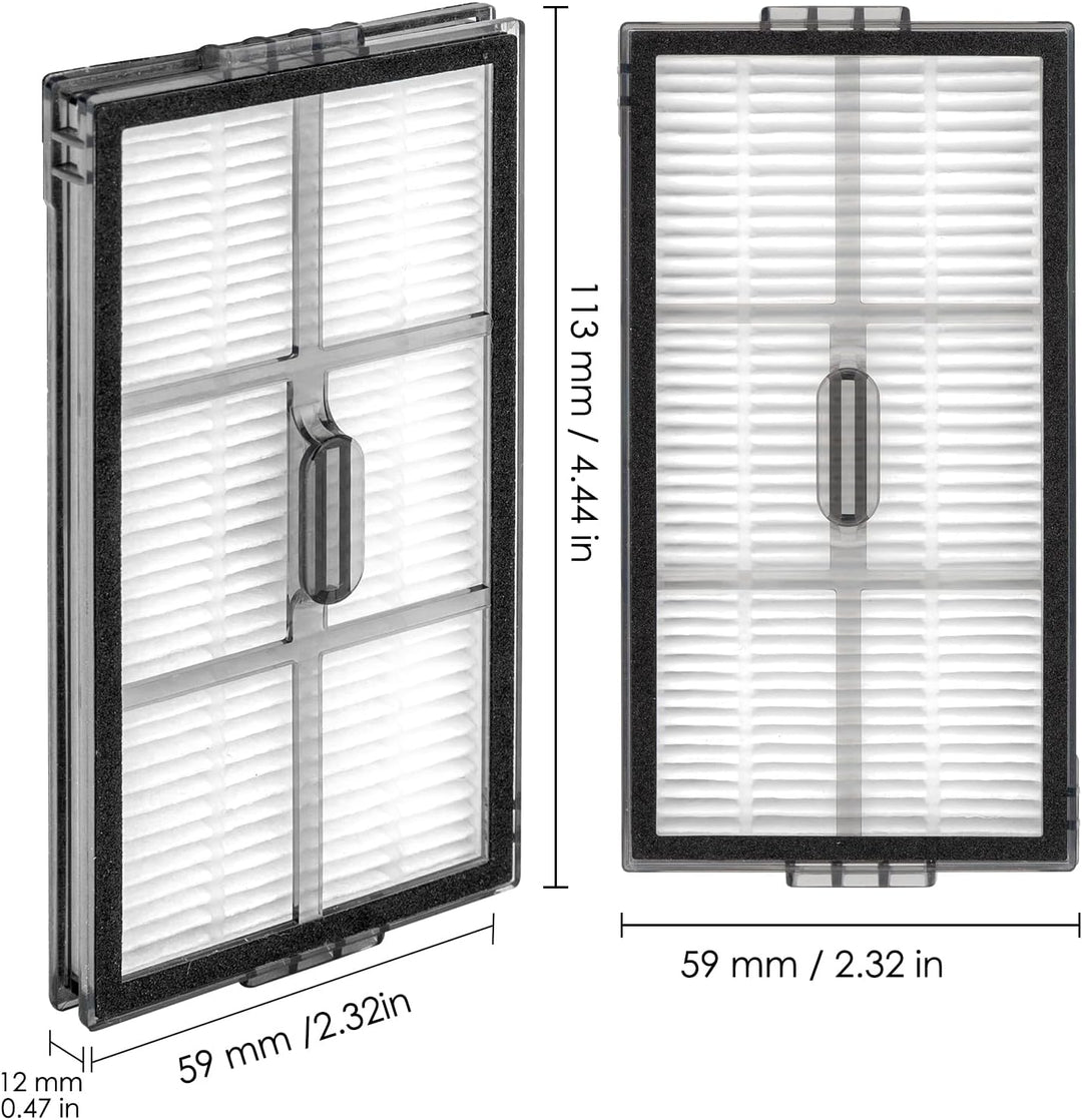 (8 Stück) Saros 10R Ersatz-HEPA-Filter für Roborock Saros 10R, Qrevo Curv 2 Pro, Q revo CurvX Saugro