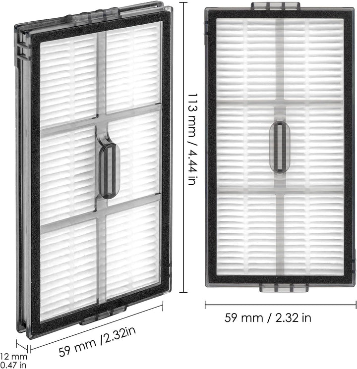 (8 Stück) Saros 10R Ersatz-HEPA-Filter für Roborock Saros 10R, Qrevo Curv 2 Pro, Q revo CurvX Saugro