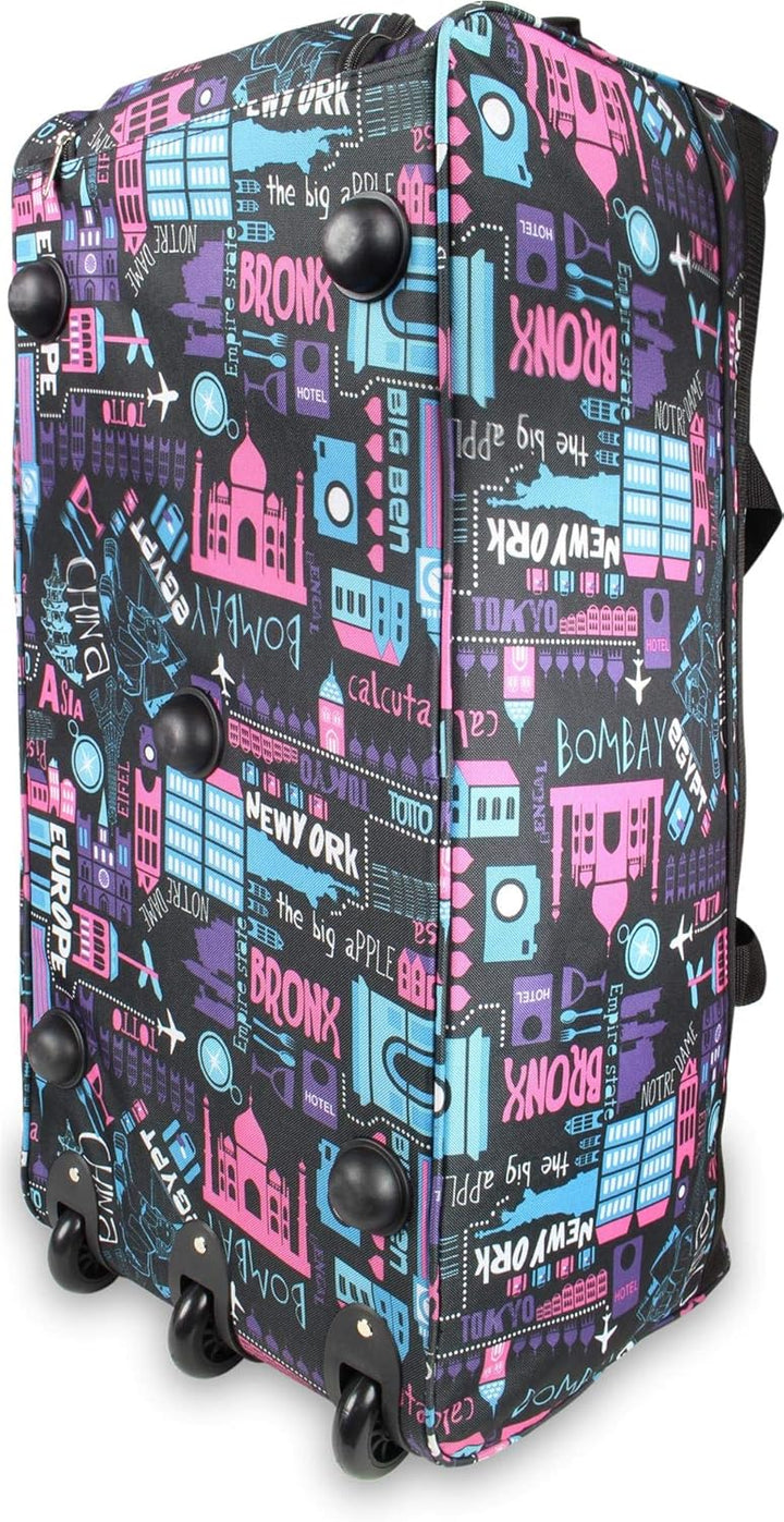 normani Stabile Reisetasche Trolley Big Size XL 80-150 Liter mit 2 Rollen –Robust und wasserabweisen