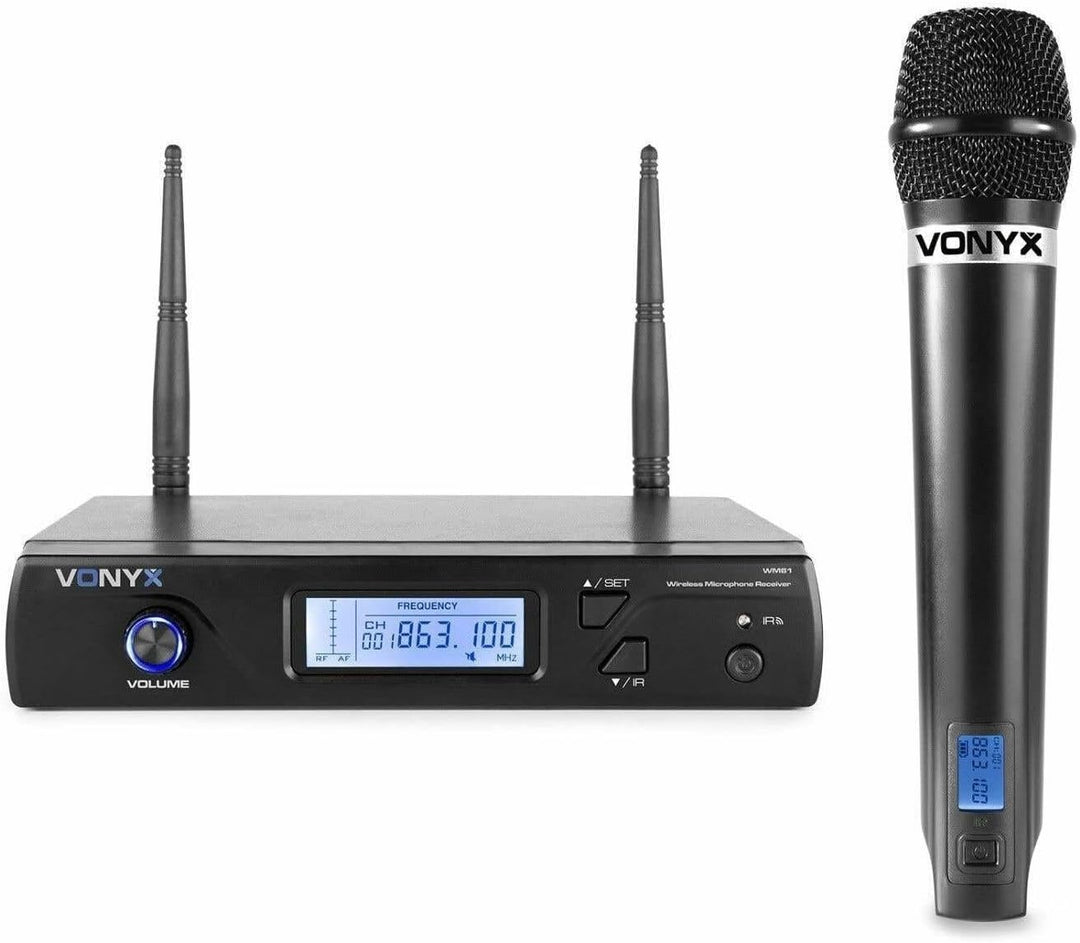 VONYX WM61 kabelloses Mikrofon und Empfänger - 16 UHF-Kanäle