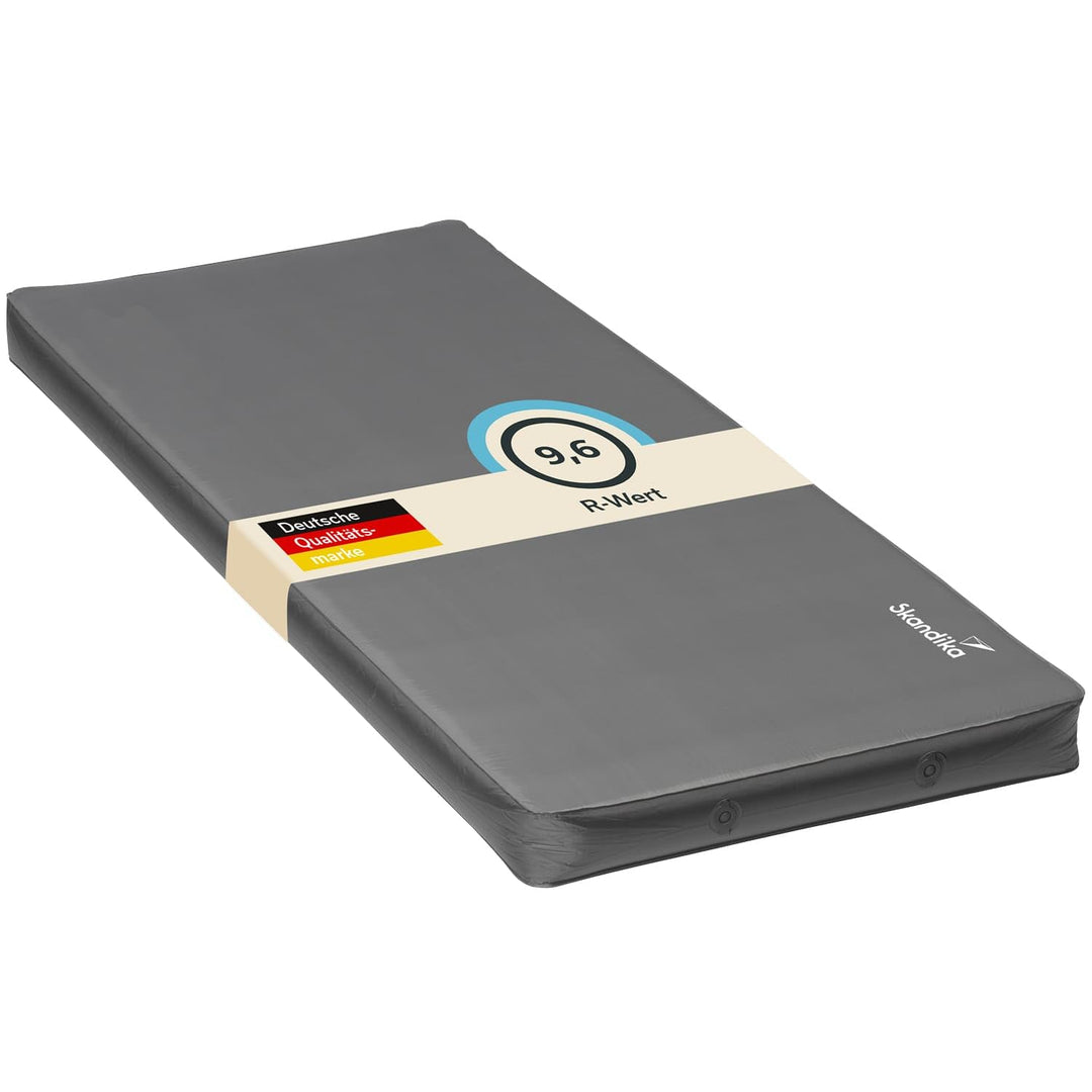 Skandika Premium Easy Isomatte Single 3D | 10 cm dick, selbstaufblasend, leicht, faltbar, selbstfüll