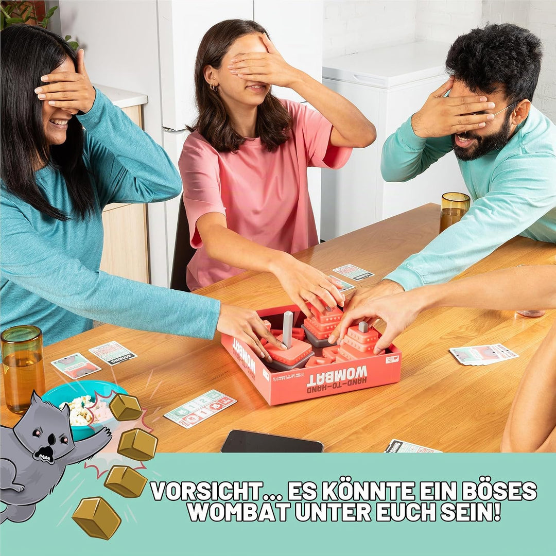 Exploding Kittens Hand to Hand Wombat Card Game by Fun Family Card Games for Adults Teens &amp; Kids - F
