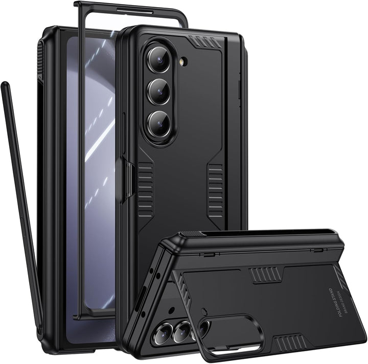 spoovcto für Samsung Galaxy Z Fold 5 Hülle mit Slim S Pen Stifthalter & Scharnierschutz, Integrierte