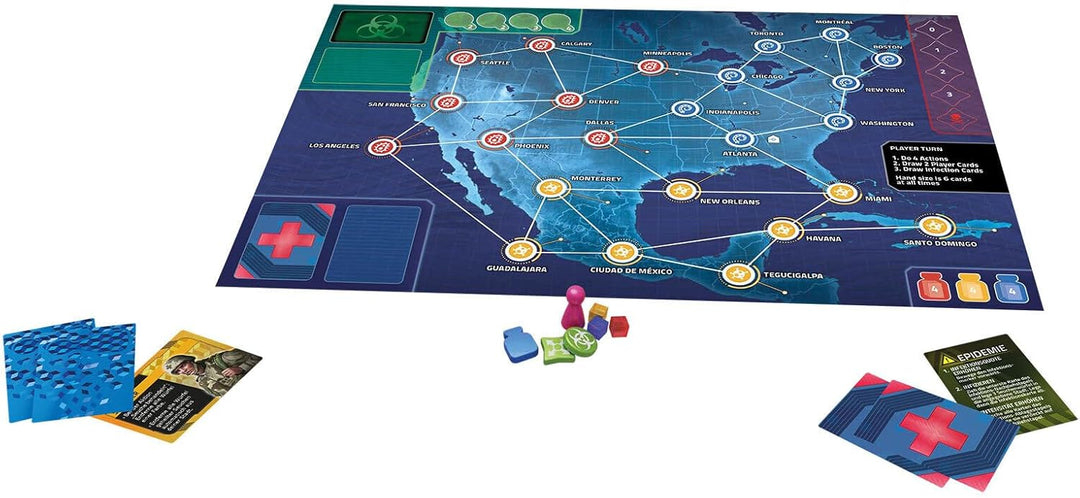 Asmodee | ZMan | Pandemic: Hot Zone – Europa | Familienspiel | Brettspiel | 2-4 Spieler | Ab 8+ Jahr