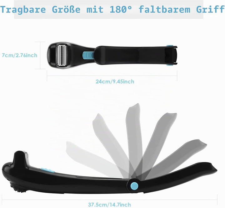 Rückenhaarentfernung und Körperrasierer Do-it-Yourself Body Groomer Trimmer Herren Elektrischer Rück