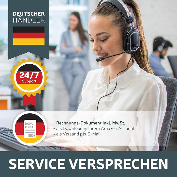 Supremery XXL Mörser und Stössel aus Granit im Set - Steinmörser Gewürzmörser Gross 16cm - für Gewür