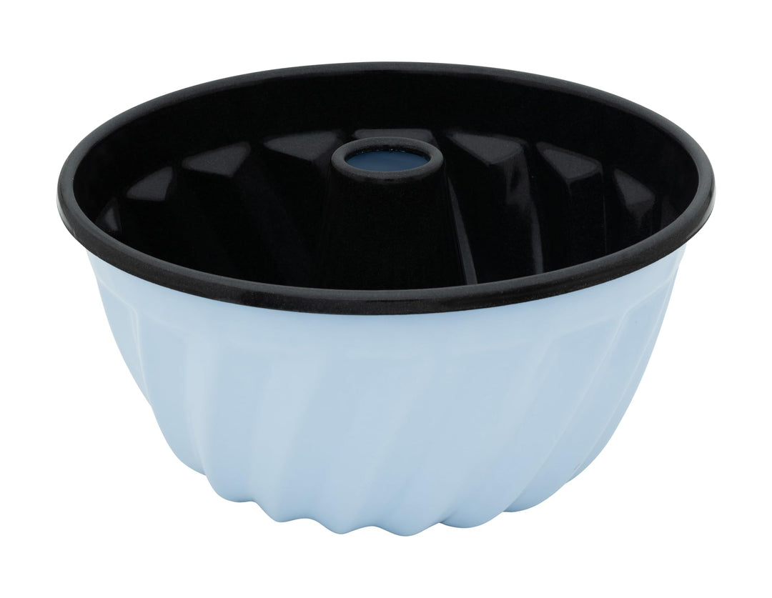 Riess, 0495-028, Gugelhupfform 22cm, BACKEMAILLE BLAU, LBH 22,5x22,5x10,3cm, Gew. 0,628kg, Volumen 3