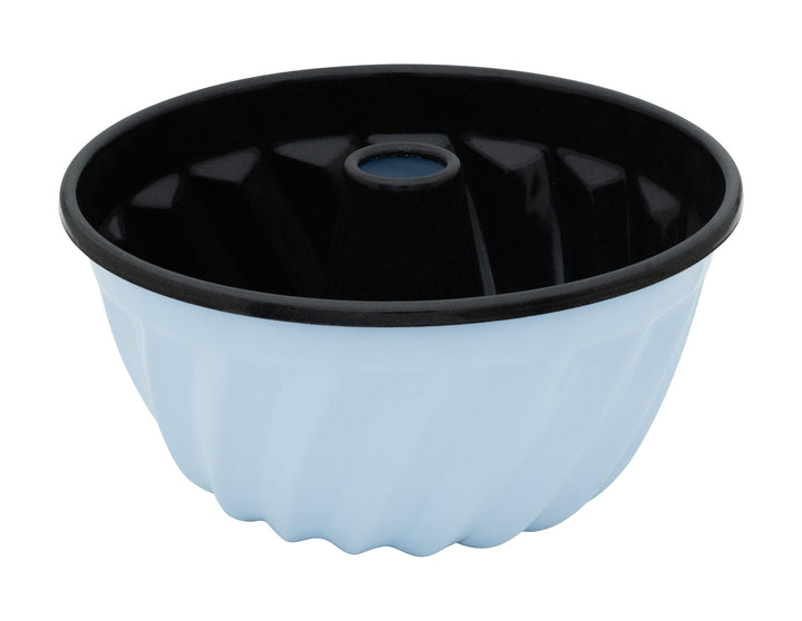 Riess, 0495-028, Gugelhupfform 22cm, BACKEMAILLE BLAU, LBH 22,5x22,5x10,3cm, Gew. 0,628kg, Volumen 3
