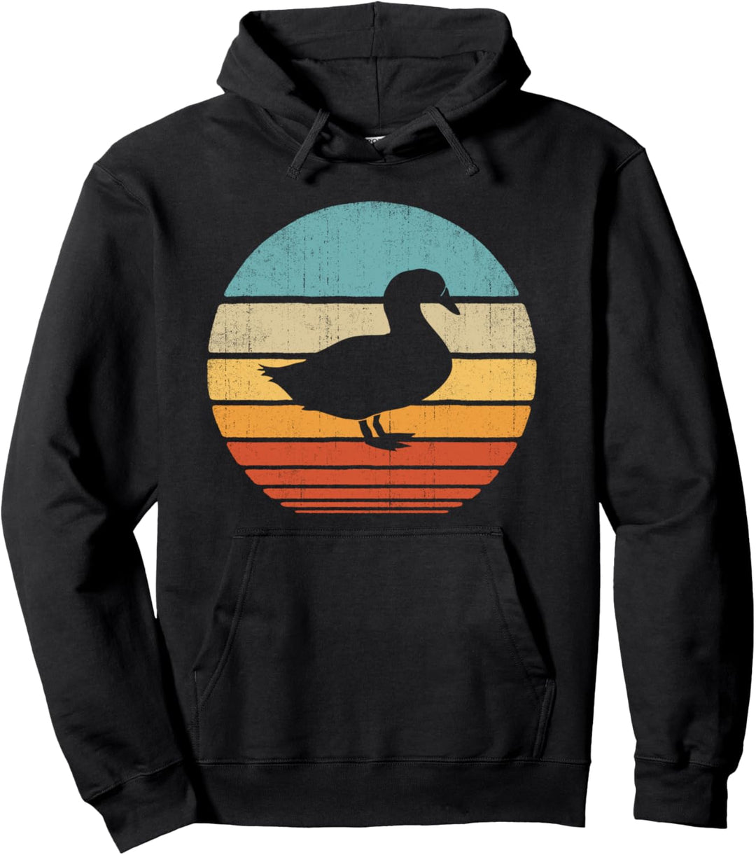 Duck Retro Vintage Style 60s 70s Farm Gifts Men Women Farmer Pullover Hoodie