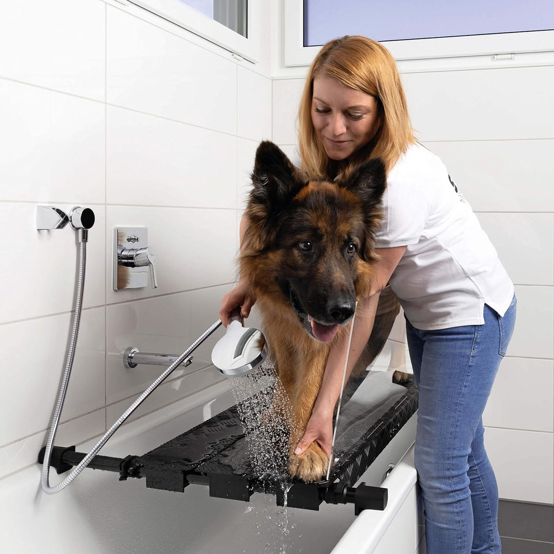 DogShower - Aus Aluminium - Hundedusche für Ihre Badewanne zur optimalen Pflege Ihres Hundes Hundehy