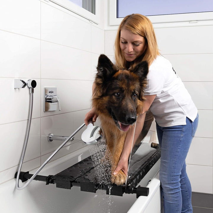 DogShower - Aus Aluminium - Hundedusche für Ihre Badewanne zur optimalen Pflege Ihres Hundes Hundehy