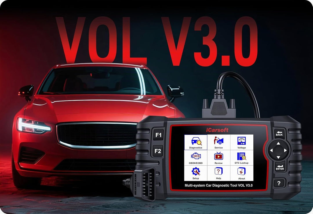 iCarsoft VOL V3.0 – Professionelles Diagnosegerät für Autos, kompatibel mit Volvo und Saab