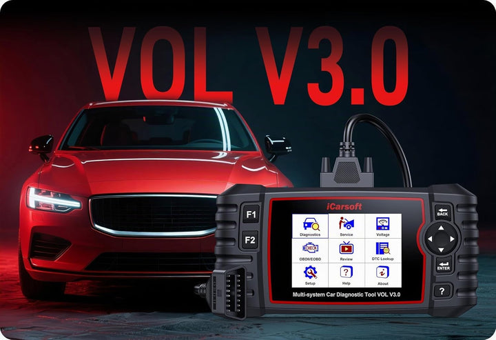 iCarsoft VOL V3.0 – Professionelles Diagnosegerät für Autos, kompatibel mit Volvo und Saab