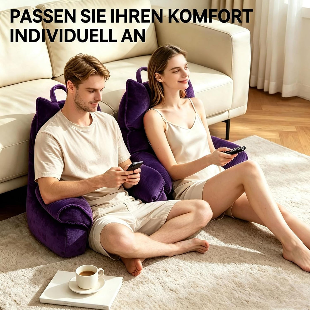 Lesekissen Bett mit Rückenlehne, Rückenkissen Sofa &amp; Bett Erwachsene | Lesekissen für Bett &amp; Sofa, R